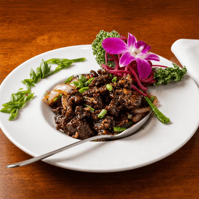 Black Pepper Beef.