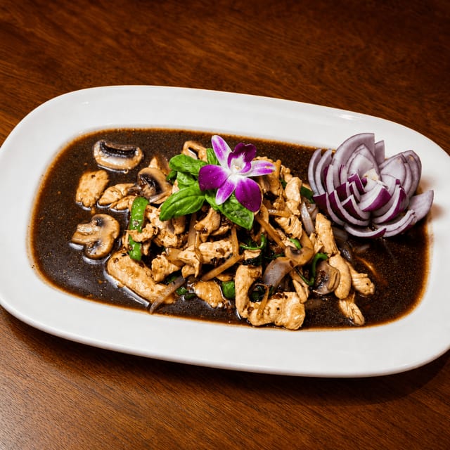 Thai Basil Ginger Chicken.