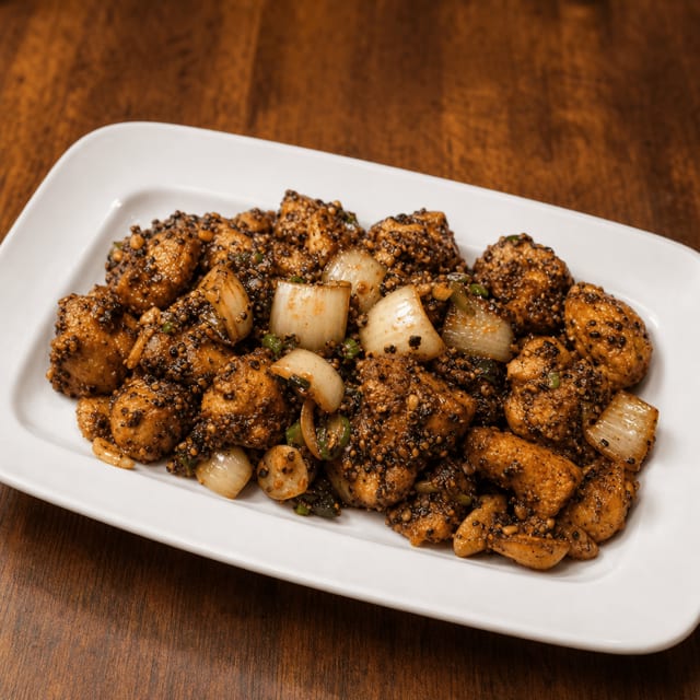 Chicken with Black Pepper.