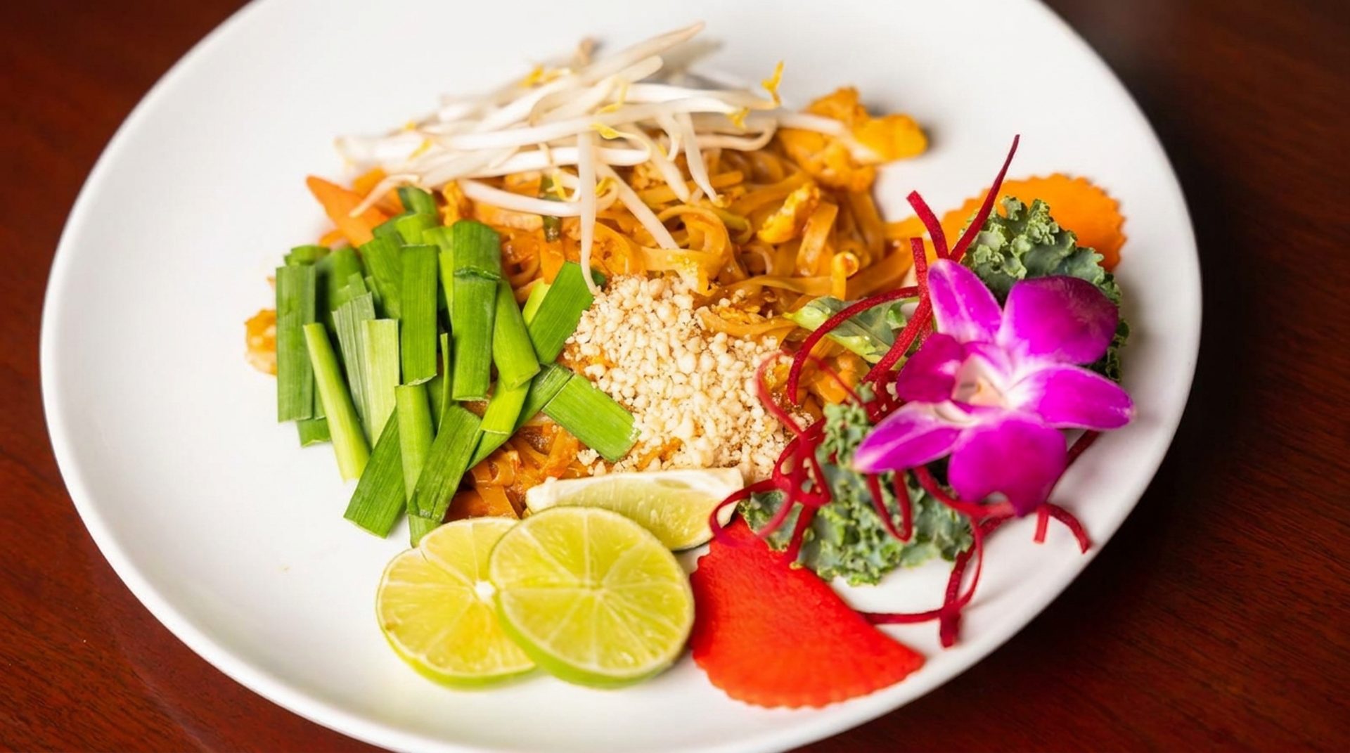 Seafood, meat, vegetarian, and noodles