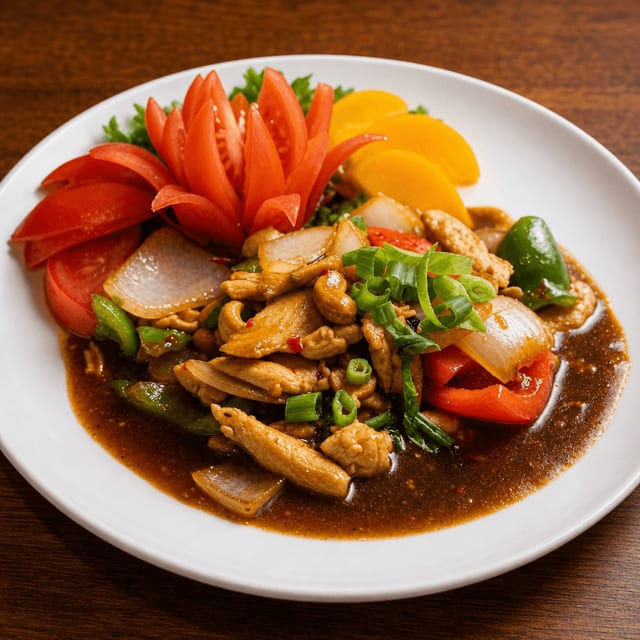 Chili Chicken with Cashew Nuts.