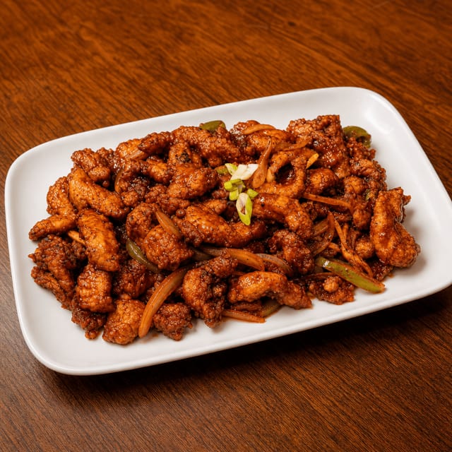 Crispy Tamarind Chicken.